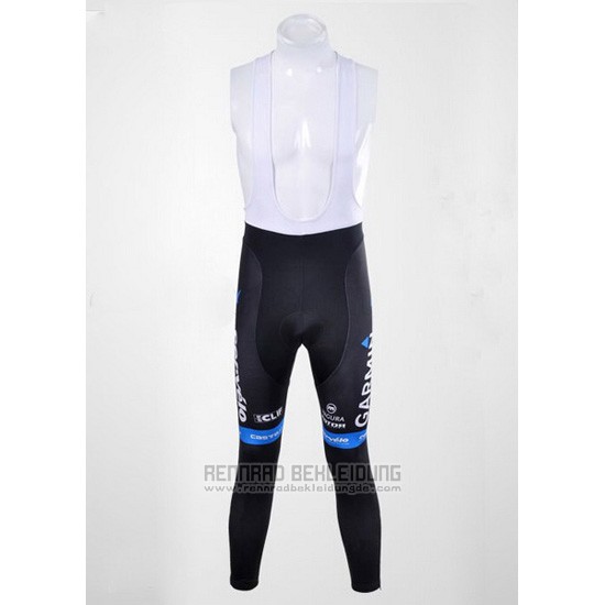 2012 Fahrradbekleidung Garmin Sharp Azurblau Trikot Langarm und Tragerhose - zum Schließen ins Bild klicken